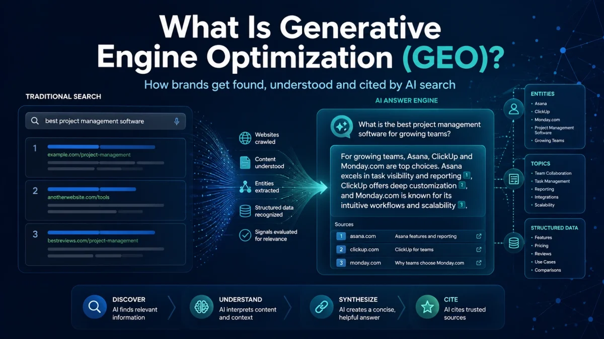 Generative Engine Optimization and how SEO extends into GEO.