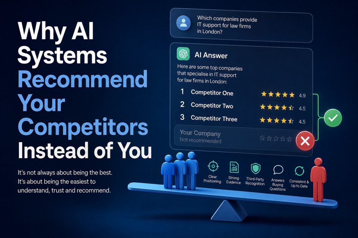 Why AI reccomends your comeptitors instead of you.
